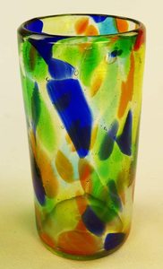 Vasos de vidrio líquido de confeti, vaso de remolino, soplado a mano, Juego de 4, 20 onzas - Product Image 2