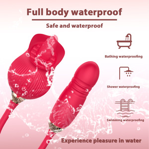 Vibrador rosa, vibrador para lamer la lengua, Juguetes sexuales para mujeres adultas con punto G, estimulador de clítoris, juguetes para pezones - Product Image 4