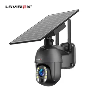 LS VISION 2024 New 5mp Solar CCTV WIFI 10X Optical Zoom Movement Tracking 4G Outdoor Wireless Security Camera