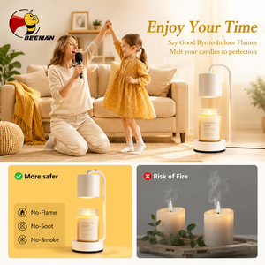 Beeman gradation chevet <span class=keywords><strong>bougie</strong></span> <span class=keywords><strong>chauffe</strong></span>-lampe décoration réglable électrique <span class=keywords><strong>bougie</strong></span> <span class=keywords><strong>chauffe</strong></span>-lampe pour bougies décor à la maison - Product Image 4