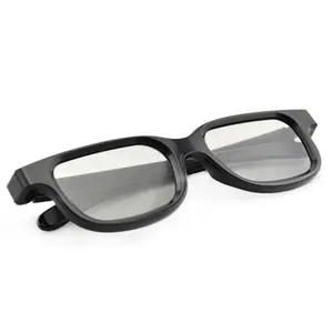 Black Plastic Frame Re-usable Polarized 3D Glasses Superior Quality Real D Glasses