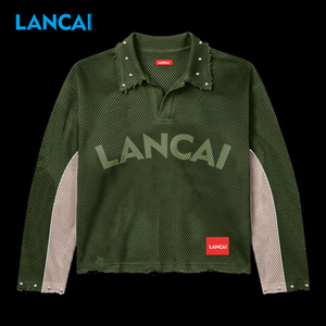 <b>Men's</b> Cotton Screen Printing Rhinestone Wear Fitness Breathable Mesh Hollow Bottom <b>Shirt</b> Mesh Long Sleeve Drop Shoulder T-<b>shirt</b> - Product Image 1