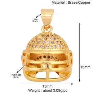 Pendentif d'haltères pour la <span class=keywords><strong>fabrication</strong></span> <span class=keywords><strong>de</strong></span> <span class=keywords><strong>bijoux</strong></span> DIY, accessoires créatifs d'haltères pour le hockey, baseball, le football et le tennis - Product Image 5