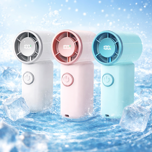 Travel Pocket <b>Fan</b> Ultra <b>Mini</b> 90g Thin Lightweight <b>USB</b> 5-Speed LED Display Strong Cooling Portable Handheld Wearable Neck Outdoor - Product Image 1