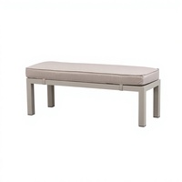 Table à manger en aluminium BHR pour 7 personnes, ensemble de canapés d'extérieur, ensemble de meubles de jardin, tables à manger, bancs, canapé d'angle modulable