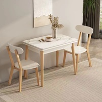 Table à manger moderne multifonctionnelle avec plusieurs couleurs, en bois massif, extensible, réglable, fiable, à placer au mur, meubles pour la maison