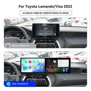 Foforfor Doppio Schermo Touch da 10.1\" Android 15 Navigatore GPS Radio per <span class=keywords><strong>Auto</strong></span> Toyota Lamando/Visa 2022 con Carplay Wireless <span class=keywords><strong>Auto</strong></span> - Product Image 2
