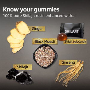 Suplemen Herbal OEM White Label All-in-1 Formula Shilajit Gummies untuk Pria & Wanita dengan Ashwagandha Organik untuk Meningkatkan Stamina - Product Image 3