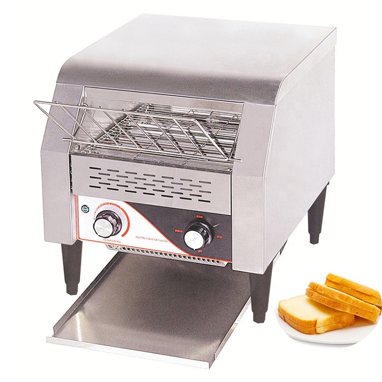 Тостер для булочек/печь для выпечки хлеба для кафе/Конвейерный ленточный тостер