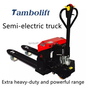1Ton 2Ton <span class=keywords><strong>3Ton</strong></span> palet listrik Jack truk Forklift Semi penuh palet listrik truk gerobak tangan troli alat belanja Platform - Product Image 2