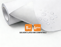 Rouleau de vinyle autocollant imprimable UNISIGN avec papier de support double PE, matériau autocollant en PVC pour impression éco-solvant, UV et latex