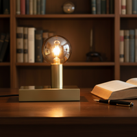 Lampe de table en verre créative minimaliste nordique moderne pour salon, salle d'art, chambre à coucher, bureau
