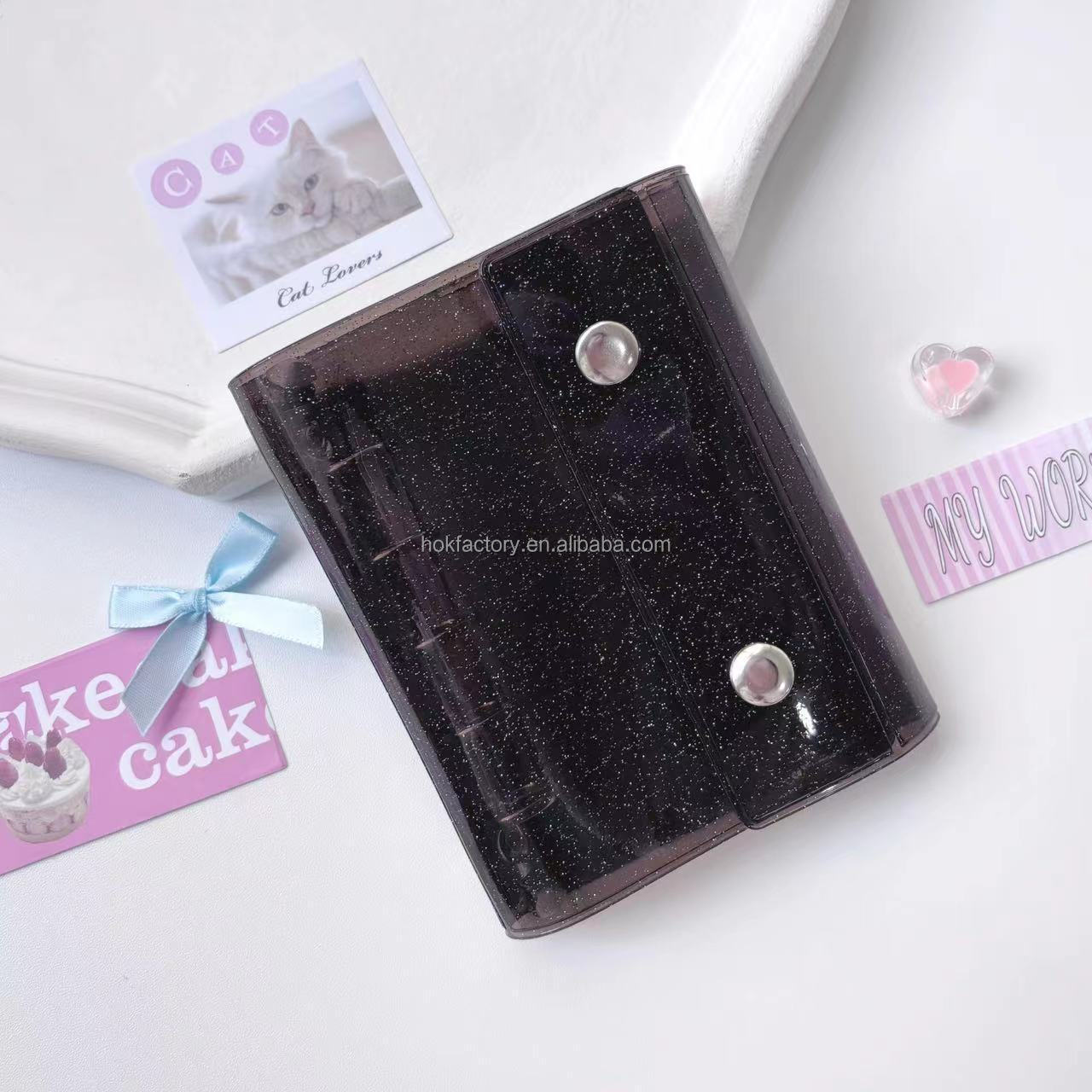 Korean PVC Plastic Mini Photo ID Card Book Binder Carton Korean PVC Plastic Mini Photo ID Card Book Binder Carton