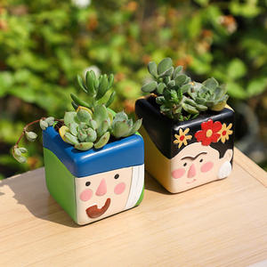 Van Gogh Retro Art Mini Pot <span class=keywords><strong>de</strong></span> fleur <span class=keywords><strong>de</strong></span> bureau Style classique Résine Charnue <span class=keywords><strong>Jardin</strong></span> Design Matériel numérique Pots <span class=keywords><strong>de</strong></span> fleurs Jardinières - Product Image 2