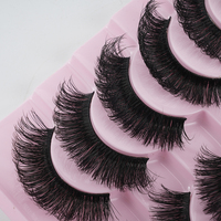 Faux cils en vison synthétique naturel, fabriqués à la machine, auto-adhésifs, flexibles, de haute qualité, personnalisables, vente en gros OEM