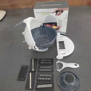 Utensilio de Cocina Multifuncional Manual Sunshine Magic, Rallador, Picador y Cortador de Frutas y Verduras de Acero para Patatas, Plástico - Product Image 6