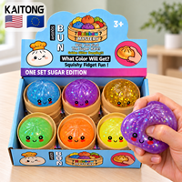 KAITONG Combo de jouets sensoriels alimentaires amusants à remontée lente pour le soulagement du stress, jouets à presser Squishies en forme de dumpling