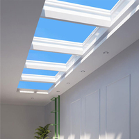 Panneau lumineux intelligent à spectre complet, simulant un ciel bleu et une lumière naturelle, pour plafond de sous-sol et maison
