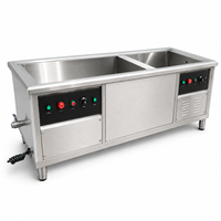 Lave-vaisselle industriel à ultrasons robuste pour écoles, cafétérias et services de restauration – Unité de nettoyage de vaisselle