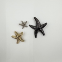 Boutons en métal étoile de mer petits pour blazer, pull tricoté, manteau – Accessoires décoratifs en forme d'étoile à cinq branches