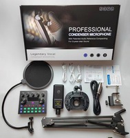 Ensemble carte son et microphone V8S-X, carte son V8 Plus, microphone à condensateur BM800 pour diffusion en direct, enregistrement, karaoké