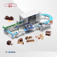 Nouvelle machine de dépose de chocolat miniature LST en acier inoxydable multifonctionnelle certifiée CE pour ligne de production de chocolat et de noix