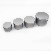 RTS Vente en gros – Mini boîtes métalliques vides en fer blanc de 1 oz, 2 oz, 4 oz, 6 oz avec pulvérisateur à pompe, emballage rond