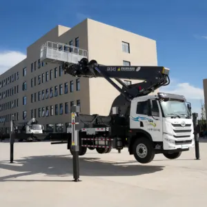 Famous Brand JIUHE Hydraulic Lift Aerial Bucket Truck Self-propelled Articulated Boom Aerial Platform Truck