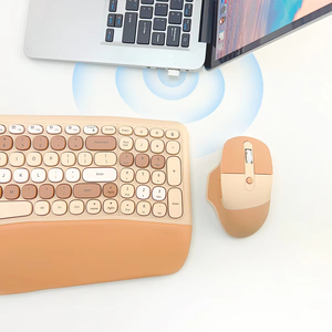 Kit clavier et souris sans fil ergonomique, ensemble clavier et souris multi-appareils, souris et clavier sans fil pour la maison, le bureau et le PC - Product Image 3