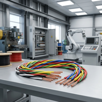 Kabel Listrik Tembaga Telanjang Berisolasi PVC 2/3/4/5/6 Inti untuk Instalasi