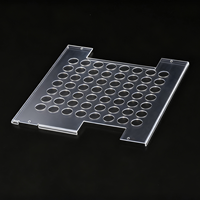 Plaque de ventilation personnalisée en polycarbonate PC transparent de 2 mm, perforée, pour protection et dissipation thermique, pour serveur, pliage/découpe