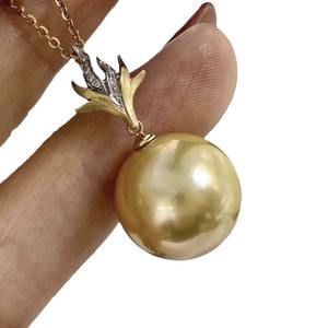 Collier de perles grises naturelles de tempérament, 9-10 mm, lin véritable gris, 8-7 mm, presque rond, pendentif fin, perle noire presque parfaite - Product Image 5