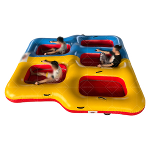 Bateau gonflable AirFunPro en PVC pour sports nautiques, capacité 100-500 kg, 3,8x2,4 m, 5-10 passagers - Product Image 3