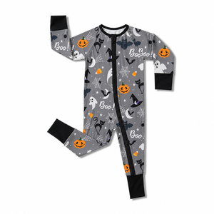 Costume de bébé unisexe en fibre de bambou doux, motif citrouille et fantôme, pour <span class=keywords><strong>Halloween</strong></span>, 0-24 <span class=keywords><strong>mois</strong></span>, idéal pour les fêtes de déguisement - Product Image 4