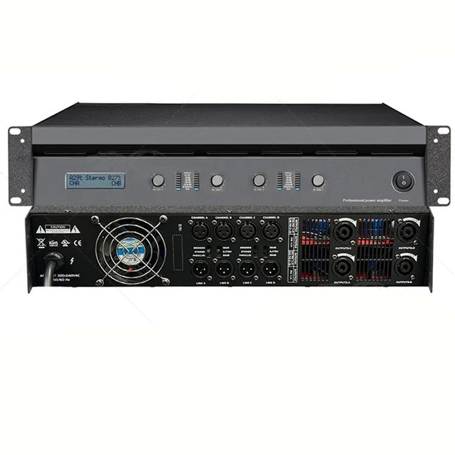 PT4.18 1800W Transformer Sound Power Audio 4 Channels Speaker Line Array Subwoofer Professional Amplifier
