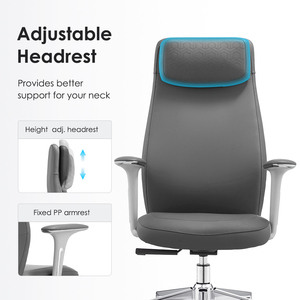 เก้าอี้ผู้บริหารปรับเอนได้ ปรับความสูงได้ นั่งสบาย หรูหรา หนังแท้ - Product Image 3