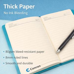 Wholesale Customized Logo <b>A5</b> PU Leather Hardcover Notebook Fast Shipping Journal Pen Holder Thermal Binding Plain Design <b>Diary</b> - Product Image 3