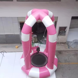 Trampoline gonflable de saut à l'élastique d'adultes de haute qualité avec trampoline à l'élastique simple de <span class=keywords><strong>bâche</strong></span> durable de PVC à vendre - Product Image 4