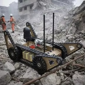 Robot de recherche et de sauvetage en cas de tremblement de terre - Robot de secours télécommandé avec détection de vie - Product Image 2
