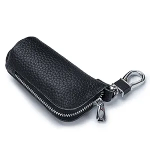 กระเป๋าใส่กุญแจ ANdoBag สำหรับผู้ชายและผู้หญิง หนังวัวแท้ กระเป๋าใส่เหรียญแบบมีซิป พวงกุญแจ กระเป๋าสตางค์ แฟชั่น กระเป๋าใส่ลิปสติก รุ่น 401 - Product Image 5