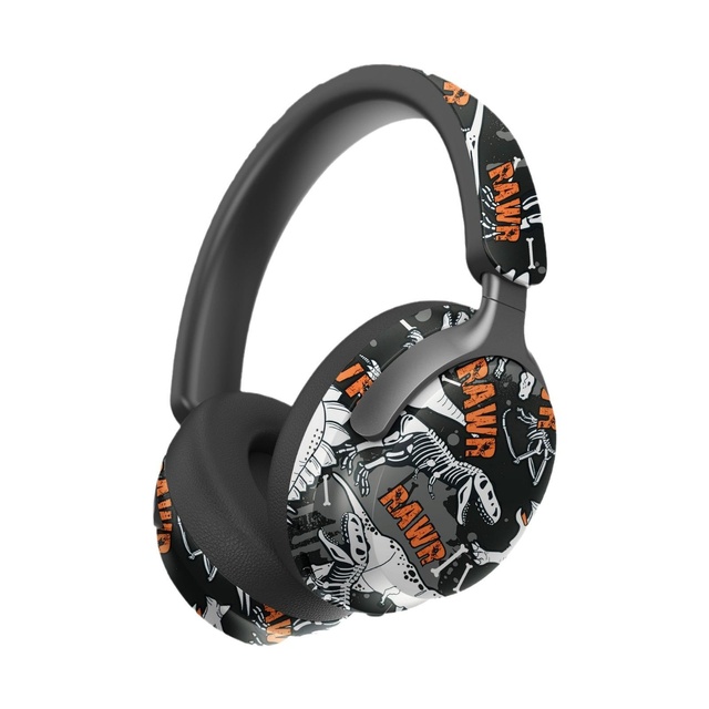 AKZ-38 Creative Graffiti Camouflage Over-ear Headphones Wireless Headset Card FM Source Manufacturer Cross-border