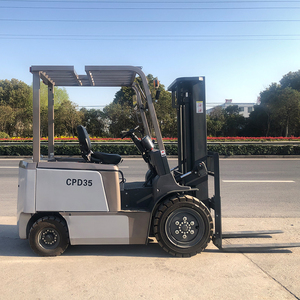 Mini carretilla elevadora eléctrica compacta con certificación CE, 2 toneladas, 2,5 toneladas, batería agrícola, palé de 4 ruedas para almacén, taller, nueva condición - Product Image 1