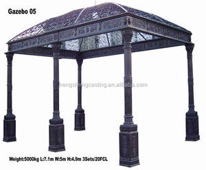 cast iron garden decoration gazebo