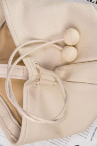 Leather Lazy Dumpling <b>Bag</b> Niche Asymmetrical Design Minimalist Knot Croissant Single-<b>shoulder</b> Summer/Winter Fashion Zip - Product Image 6
