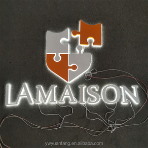 Công ty hình ảnh tường Logo nền LED tùy chỉnh dấu hiệu sáng từ tùy chỉnh Acrylic bảng hiệu LED thư ký - Product Image 5