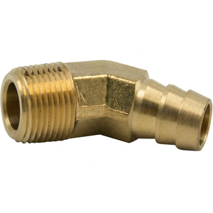 ทองเหลืองความแม่นยำสูง 45 °   ข้อต่อสายยางแบบมีหนาม OEM ทองเหลือง ข้อต่อข้อศอกสายยาง 45 องศา อุปกรณ์ข้อต่อสายยางทองเหลืองอุตสาหกรรม 45 องศา °   ข้อต่อข้อศอก - Product Image 4