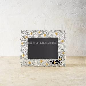 Modern White & Gold Tone Photo <b>Frame</b> for Living Room flower picture <b>frame</b> decorative metal photo <b>frame</b> - Product Image 6