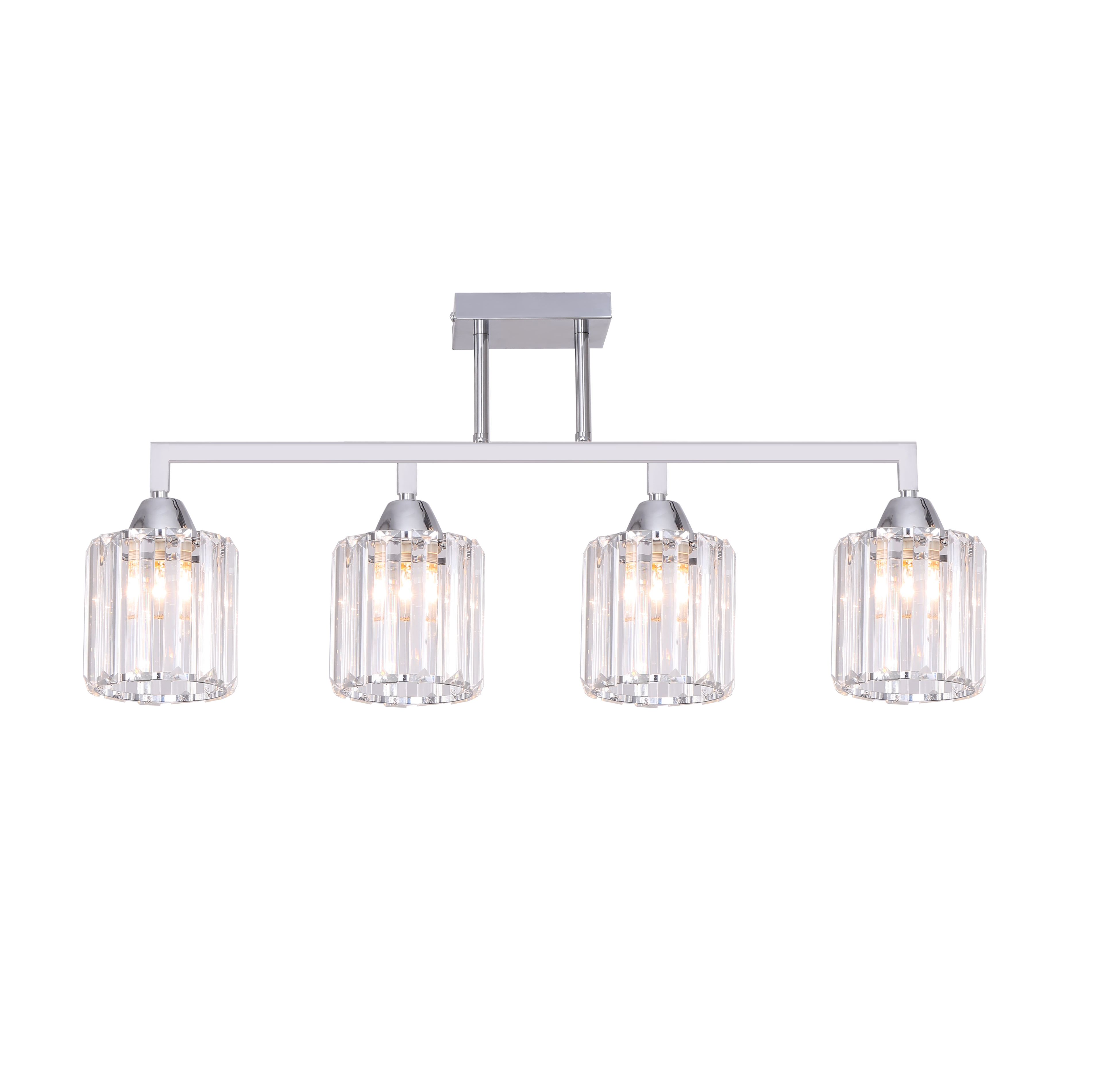 HOOYI Современная прозрачная стеклянная квадратная потолочная лампа