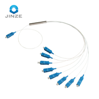 1X2 1X4 Mini PLC Splitter Bare Fiber PLC Splitter optical Splitter dengan konektor SC/APC