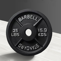 Vernis à pâtisserie 2,5 lb 5lb 10lb 25lb 35lb 45lb Ensemble d'haltères monobloc avec logo personnalisé Plaques de poids en fonte pour la salle de sport à domicile